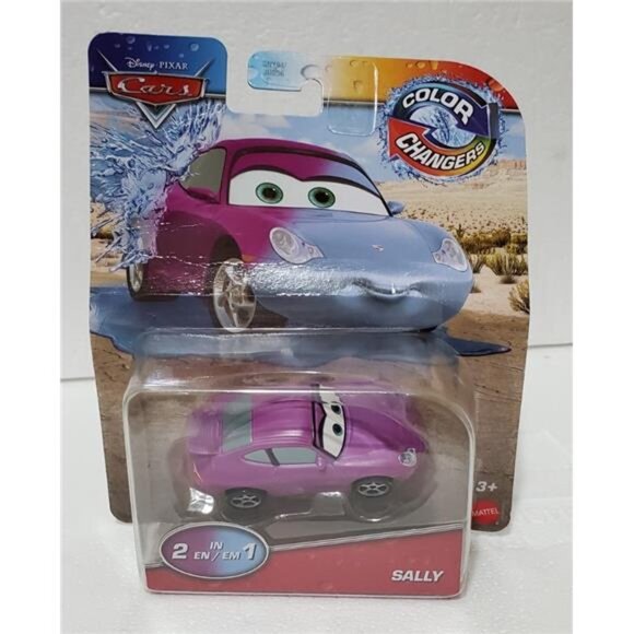 Disney Pixar Cars Color Changers Sally Carrera Purple 2-in-1 Mattel Diecast Toy - Picture 5 of 9